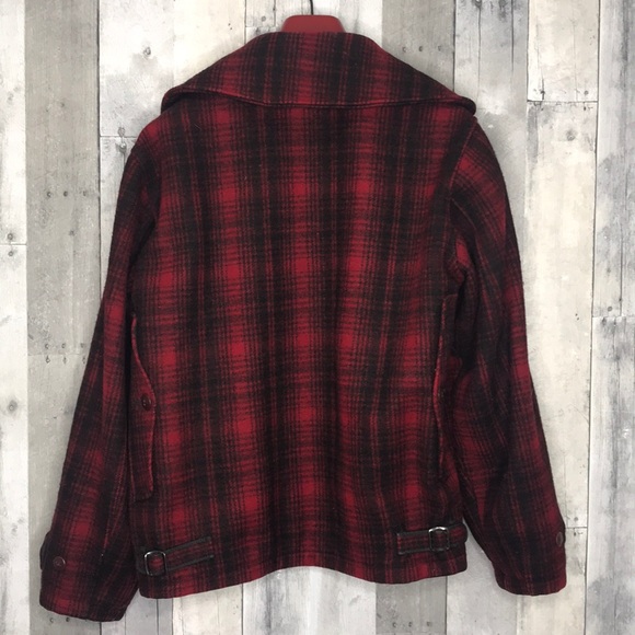 Vintage Red Plaid Woolrich Hunting Jacket Sz 42 - Picture 5 of 8